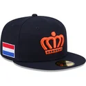 casquette-plate-bleue-marine-ajustee-59fifty-the-netherlands-2026-world-baseball-classic-new-era