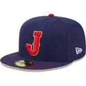 casquette-plate-bleue-marine-ajustee-59fifty-japan-2026-world-baseball-classic-new-era