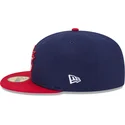 casquette-plate-bleue-marine-et-rouge-ajustee-59fifty-usa-2026-world-baseball-classic-new-era