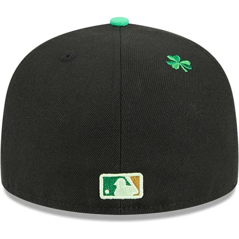 casquette-plate-noire-ajustee-59fifty-saint-patrick-s-day-los-angeles-dodgers-mlb-new-era
