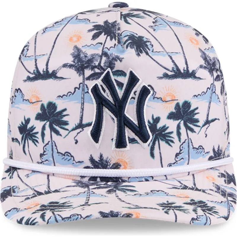 casquette-courbee-multicolore-snapback-19twenty-printed-tropical-new-york-yankees-mlb-new-era
