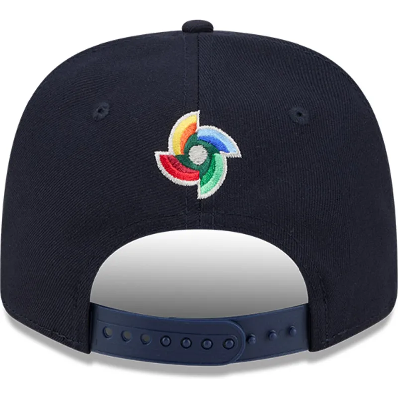 casquette-courbee-bleue-marine-snapback-9seventy-stretch-snap-the-netherlands-2026-world-baseball-classic-new-era