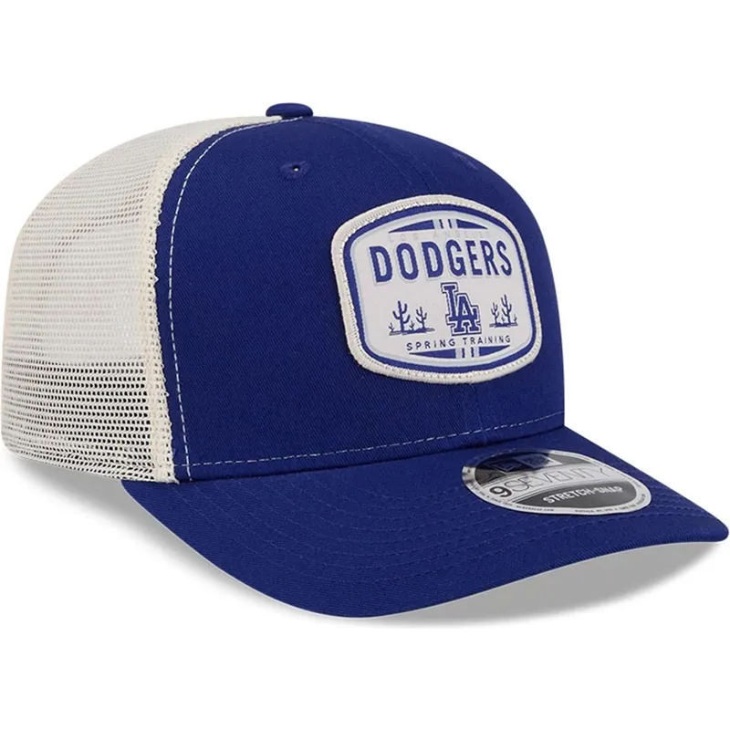 casquette-trucker-bleue-9seventy-stretch-snap-patch-los-angeles-dodgers-mlb-new-era