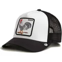 casquette-trucker-blanche-et-noire-coq-cock-rooster-the-farm-goorin-bros