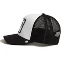 casquette-trucker-blanche-et-noire-coq-cock-rooster-the-farm-goorin-bros
