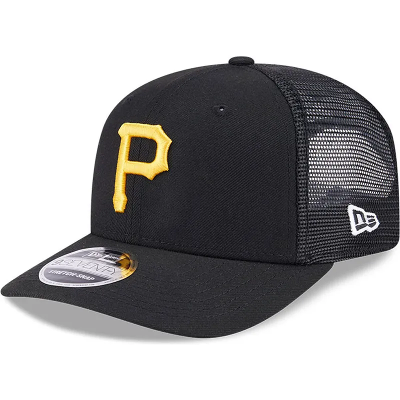 casquette-trucker-noire-9seventy-stretch-snap-evergreen-pittsburgh-pirates-mlb-new-era