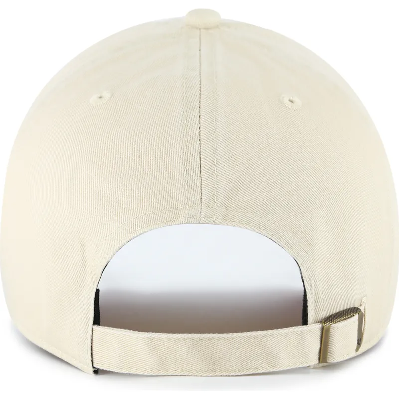 casquette-courbee-beige-ajustable-avec-logo-violet-clean-up-ballpark-los-angeles-dodgers-mlb-47-brand
