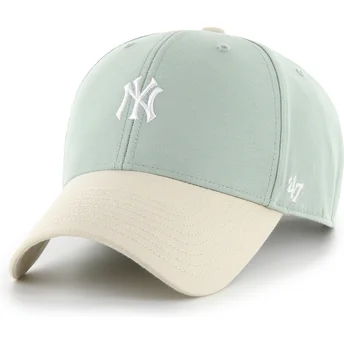 Casquette courbée verte ajustable MVP Base Runner Two Tone Legend New York Yankees MLB 47 Brand
