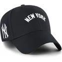 casquette-courbee-bleue-marine-ajustable-mvp-ballpark-script-shot-new-york-yankees-mlb-47-brand