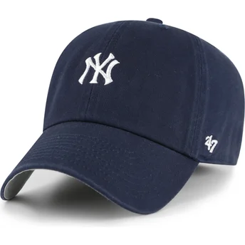 Casquette courbée bleue marine ajustable Clean Up Base Runner New York Yankees MLB 47 Brand
