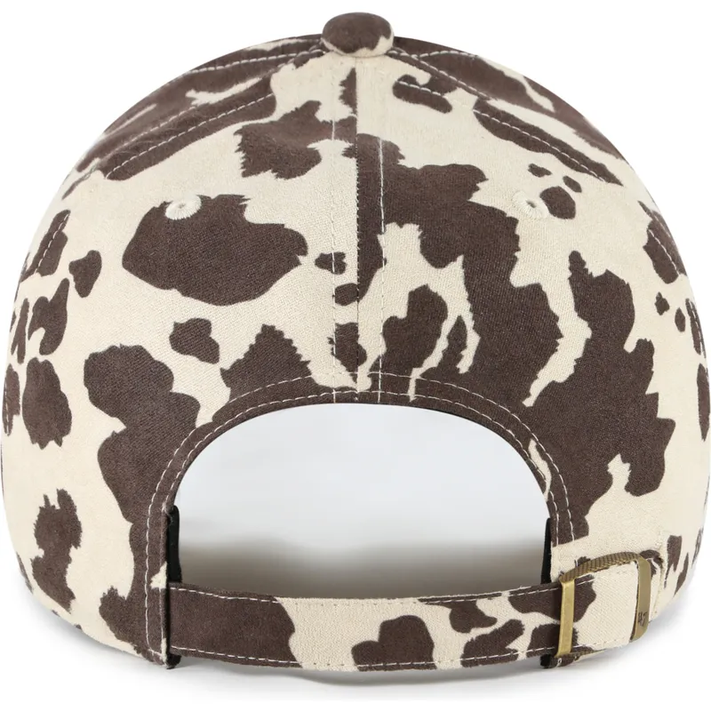 casquette-courbee-marron-ajustable-avec-logo-marron-clean-up-bessie-new-york-yankees-mlb-47-brand