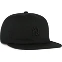 casquette-plate-noire-snapback-avec-logo-noir-captain-rl-contemporary-new-york-yankees-mlb-47-brand