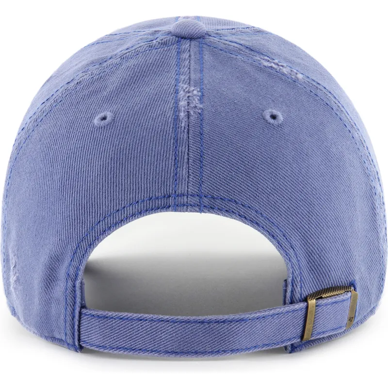 casquette-courbee-bleue-ajustable-clean-up-weathered-thrift-los-angeles-dodgers-mlb-47-brand