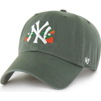 Casquette courbée verte ajustable Clean Up Icon Alt Strawberry New York Yankees MLB 47 Brand