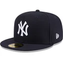 casquette-plate-bleue-marine-ajustee-59fifty-hidden-hit-new-york-yankees-mlb-new-era