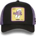casquette-trucker-noire-et-violette-schtroumpf-noir-smu-craz-les-schtroumpfs-capslab