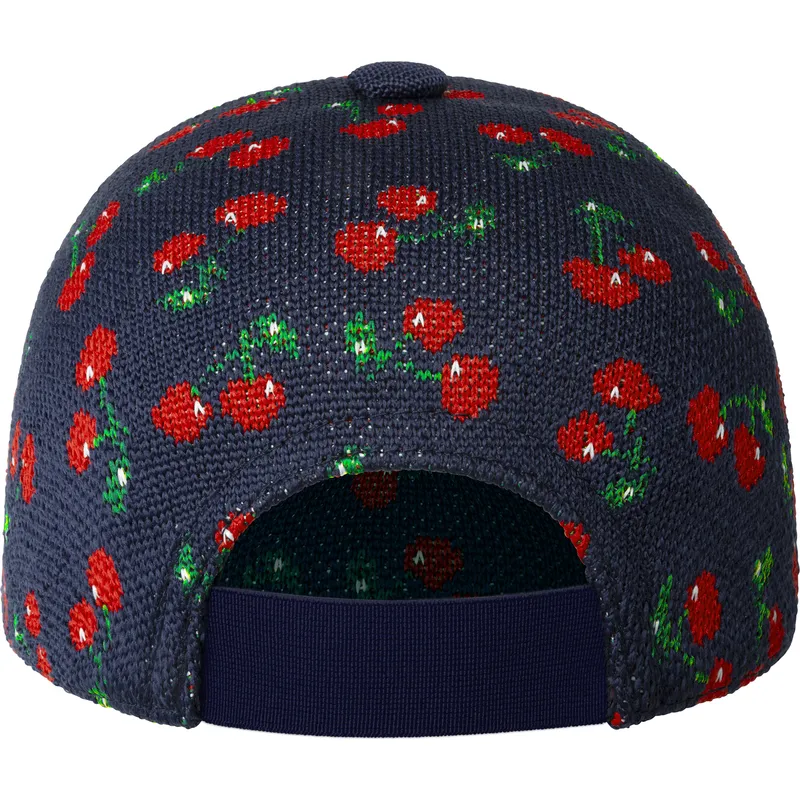 casquette-courbee-bleue-marine-ajustable-cherry-spacecap-kangol