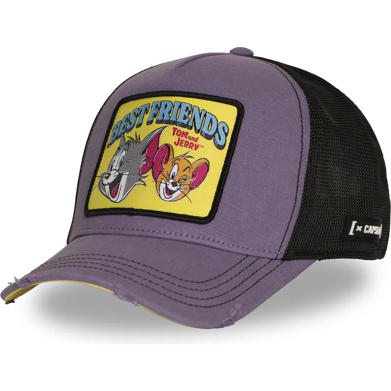 casquette-trucker-violette-tom-et-jerry-taj8-besb-looney-tunes-capslab