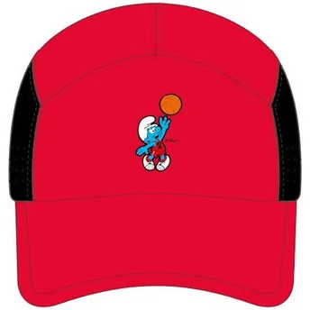 Casquette courbée rouge snapback SMU2 DUNB Les Schtroumpfs Capslab