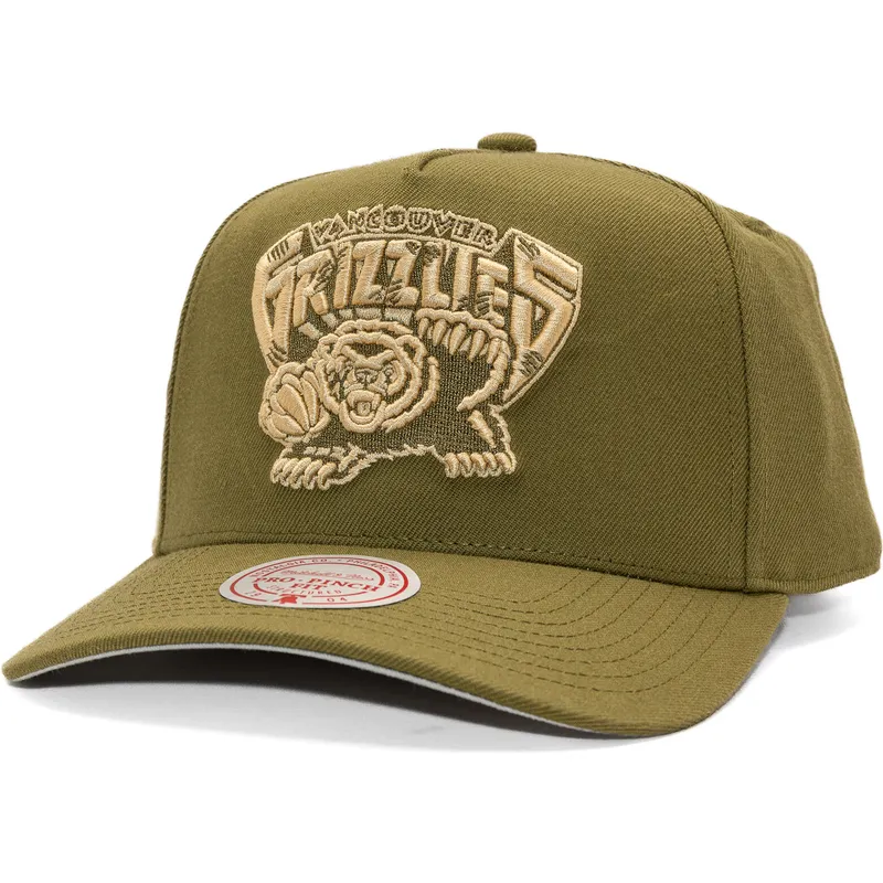 casquette-courbee-verte-snapback-fashion-basic-pro-vancouver-grizzlies-nba-mitchell-ness