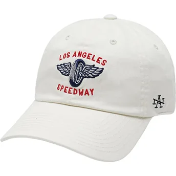 Casquette courbée beige ajustable Los Angeles Speedway Ballpark American Needle