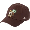 casquette-courbee-marron-ajustable-twin-palms-village-ballpark-american-needle
