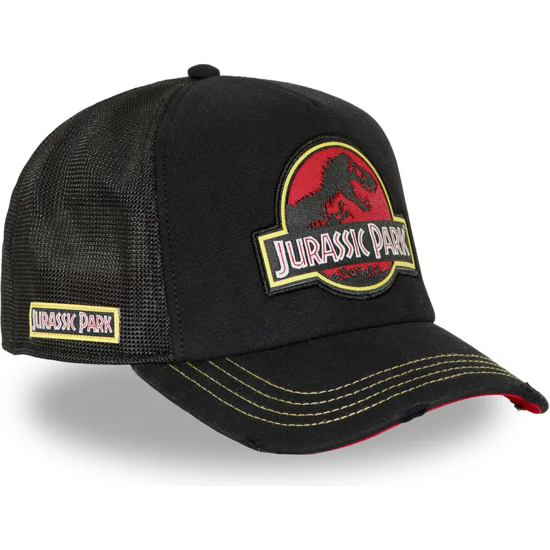 casquette-trucker-noire-jur1-logb-jurassic-park-capslab