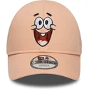 casquette-courbee-rose-ajustable-pour-enfant-9forty-face-patrick-etoile-mer-bob-l-eponge-new-era