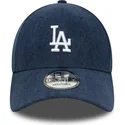 casquette-courbee-bleue-marine-ajustable-9forty-soft-cord-los-angeles-dodgers-mlb-new-era