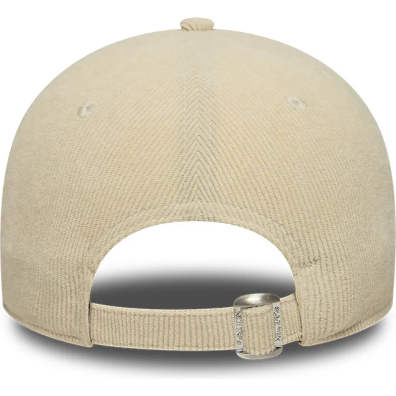 casquette-courbee-beige-ajustable-9forty-soft-cord-new-york-mets-mlb-new-era