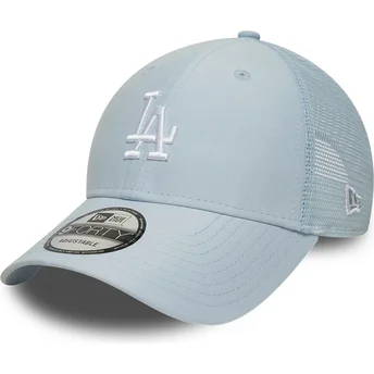 Casquette trucker bleue claire ajustable 9FORTY Homefield Midi Los Angeles Dodgers MLB New Era