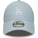 casquette-trucker-bleue-claire-ajustable-9forty-homefield-midi-los-angeles-dodgers-mlb-new-era