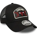 casquette-trucker-noire-9forty-m-crown-a-frame-chicago-bulls-nba-new-era