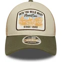 casquette-trucker-beige-et-verte-9forty-m-crown-a-frame-new-era