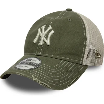 Casquette trucker verte ajustable 9TWENTY Cotton Canv New...
