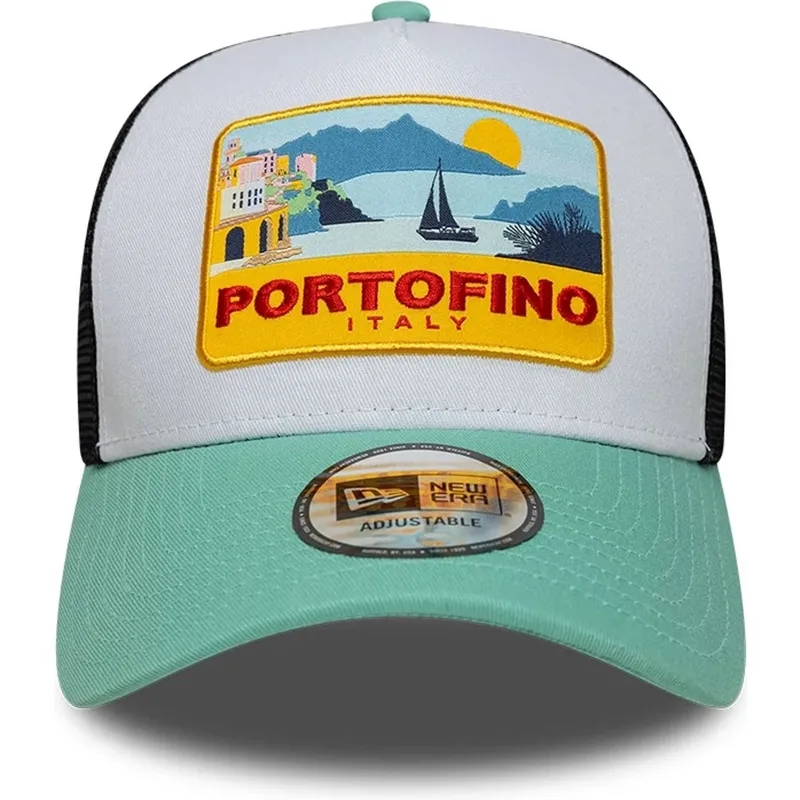 casquette-trucker-multicolore-a-frame-location-patch-portofino-new-era