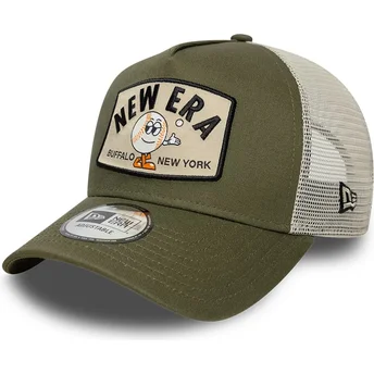 Casquette trucker verte A Frame Summer Patch New Era