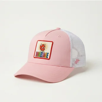 Casquette trucker rose et blanche Childhood Fun The Trucker Homenage