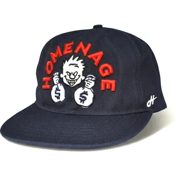 Casquette plate bleue marine snapback Money Music Shapes Identity The Snap Homenage
