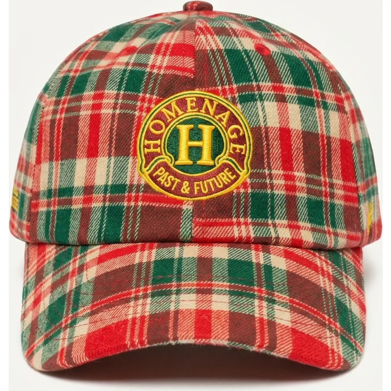 casquette-courbee-multicolore-ajustable-plaid-resort-sport-the-90s-homenage