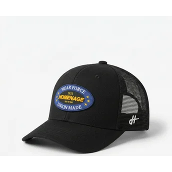 Casquette trucker noire Union Workwear The Trucker Homenage