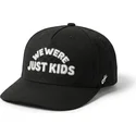 casquette-courbee-noire-snapback-just-kids-outline-the-retro-homenage
