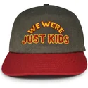 casquette-courbee-grise-et-rouge-snapback-just-kids-the-retro-homenage