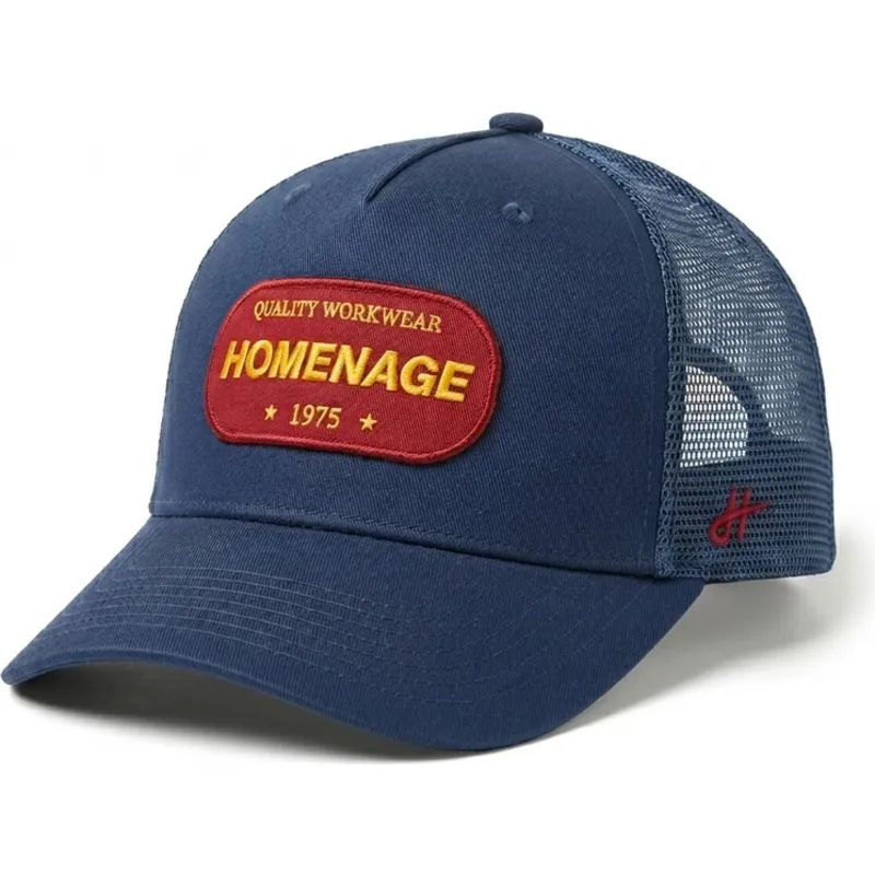casquette-trucker-bleue-marine-work-1975-workwear-the-trucker-homenage casquette-trucker-bleue-marine-work-1975-workwear-the-trucker-homenage