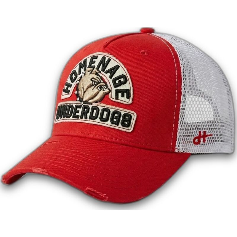 casquette-trucker-rouge-et-blanche-underdogs-the-trucker-homenage casquette-trucker-rouge-et-blanche-underdogs-the-trucker-homenage