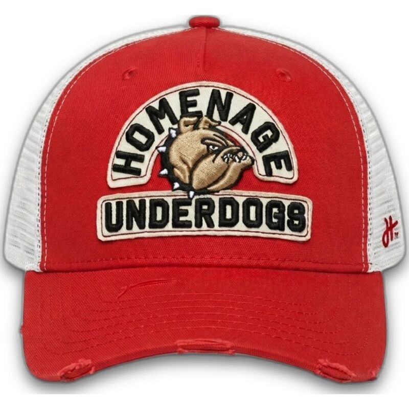 casquette-trucker-rouge-et-blanche-underdogs-the-trucker-homenage casquette-trucker-rouge-et-blanche-underdogs-the-trucker-homenage