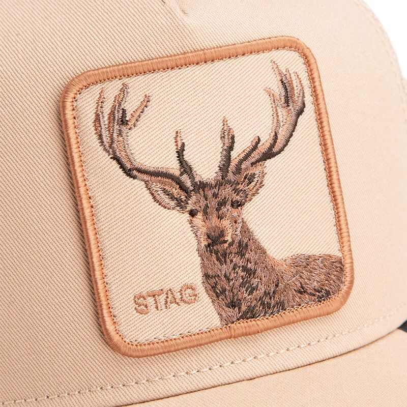 casquette-trucker-beige-cerf-blur-stag-the-farm-goorin-bros