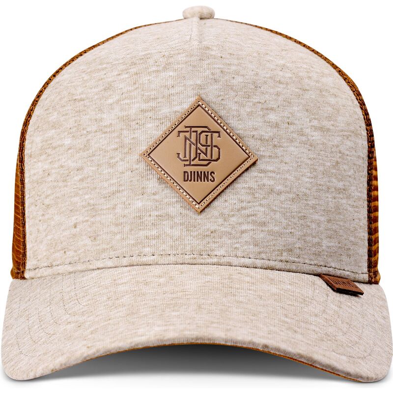 casquette-trucker-beige-et-marron-hft-colourmelange-djinns
