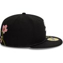 casquette-plate-noire-ajustee-59fifty-floral-chicago-white-sox-mlb-new-era