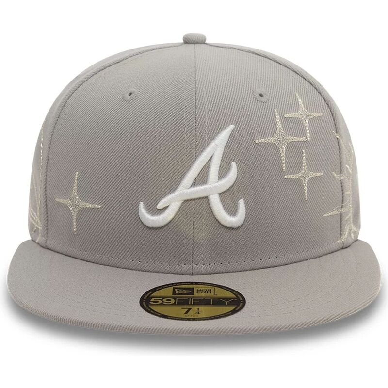 casquette-plate-grise-ajustee-59fifty-zodiac-atlanta-braves-mlb-new-era casquette-plate-grise-ajustee-59fifty-zodiac-atlanta-braves-mlb-new-era